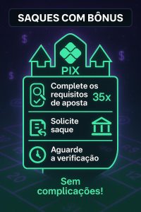 Saques com bônus Cassino Pix